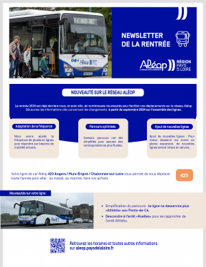 AÉOP NEWSLETTER DE LA RENTRÉE 2024